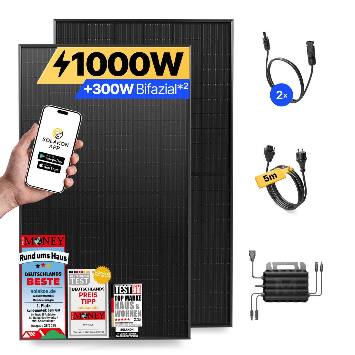 onBasic Solarmodul bifazial